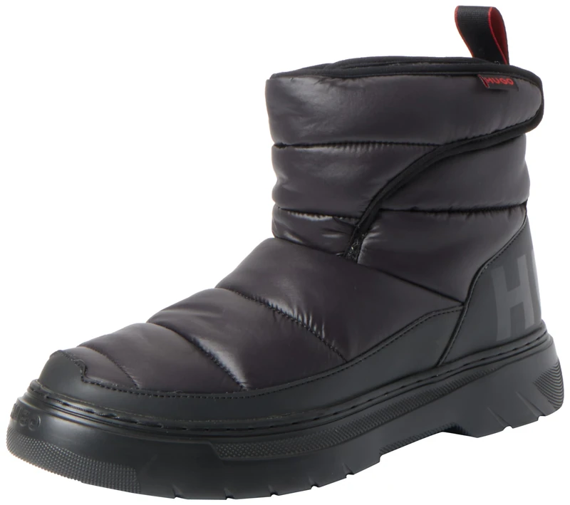 HUGO Men's Urian_Half-ny Boot, Black, 10 UK