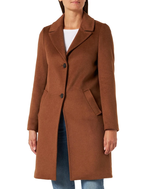 s.Oliver Women's 10.2.11.16.151.2137276 Outdoor Coat, Brown, 16