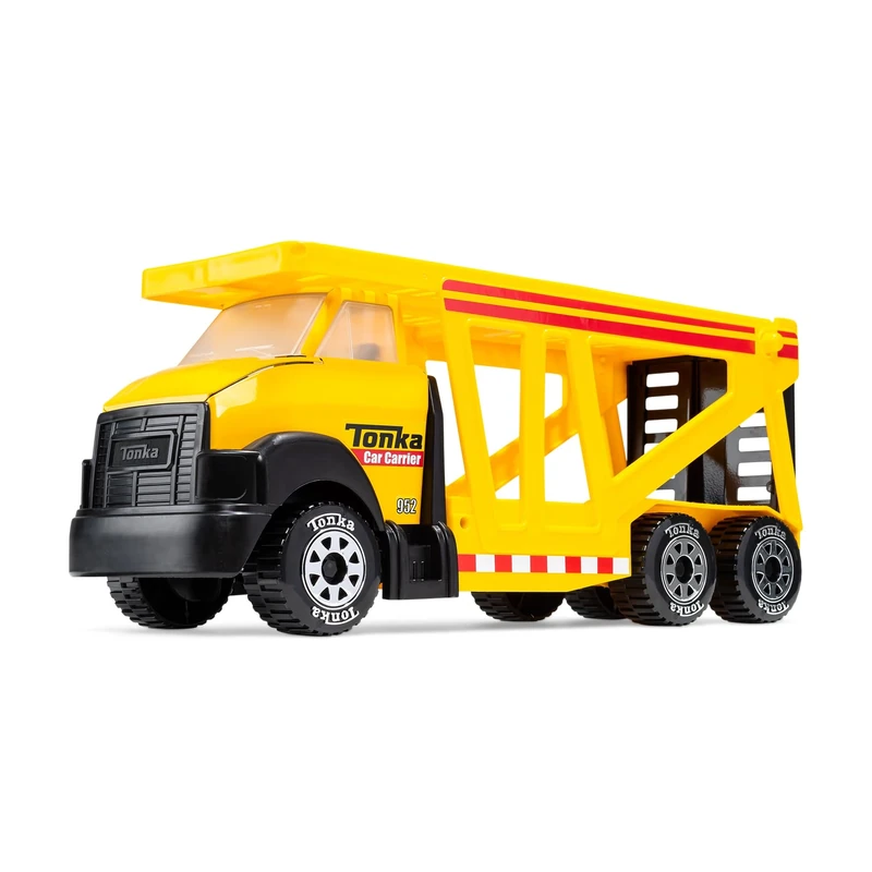 Tonka Steel Classics | Car Carrier | Kids Construction Toys for Boys and Girls, Vehicle Toys for Creative Play, Motor Skill Development for Kids Ages 3+ | Basic Fun 06263 FFP