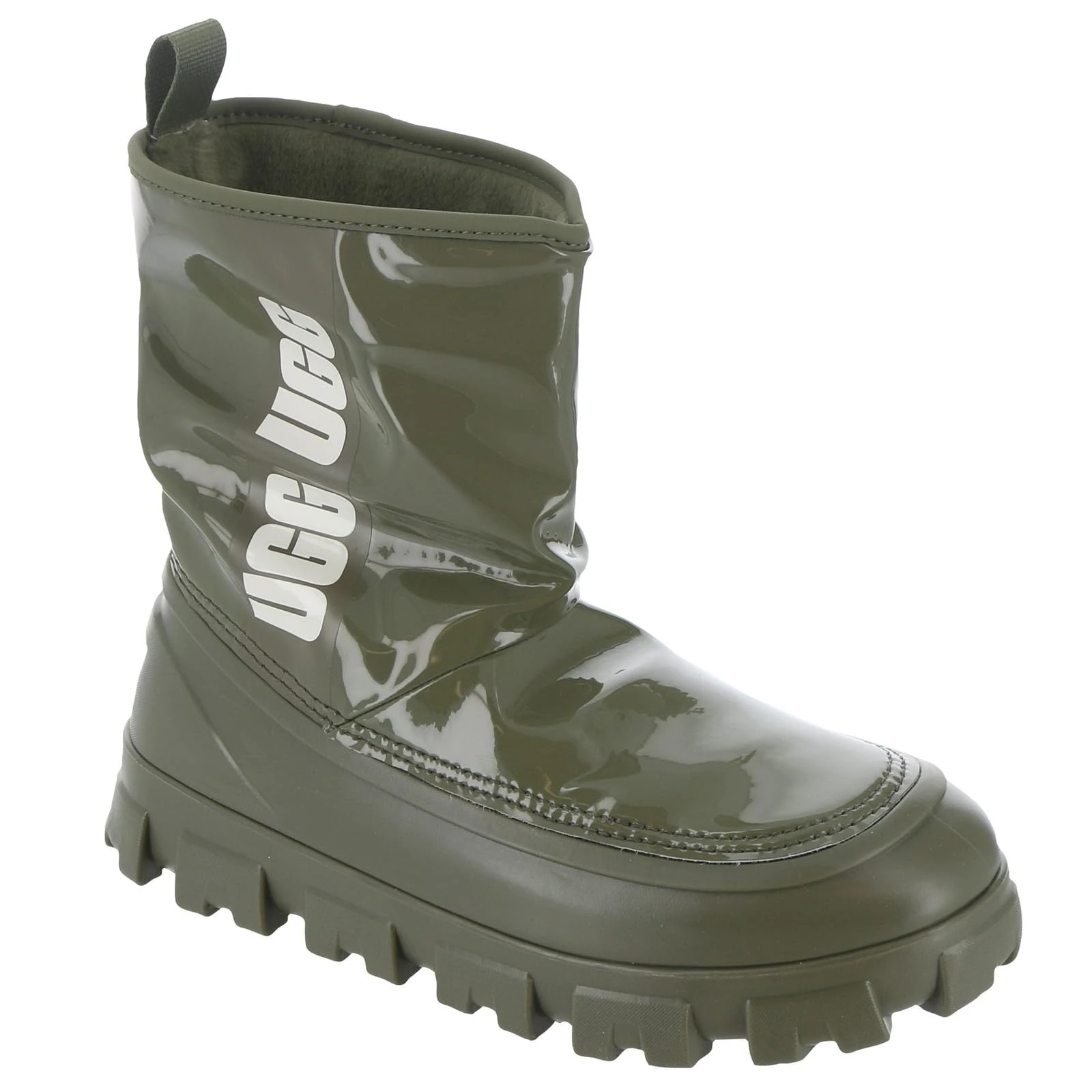 UGG Women's Classic Brellah Mini Rain Boot, Burnt Olive, 5 UK