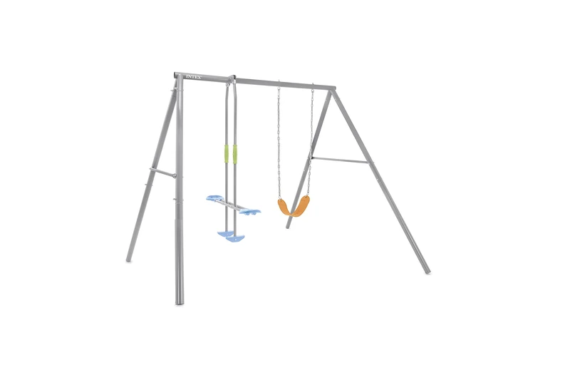 Intex 44122 Swing Set Grey, Child Seat and Swing, 249 x 249 x 203 cm