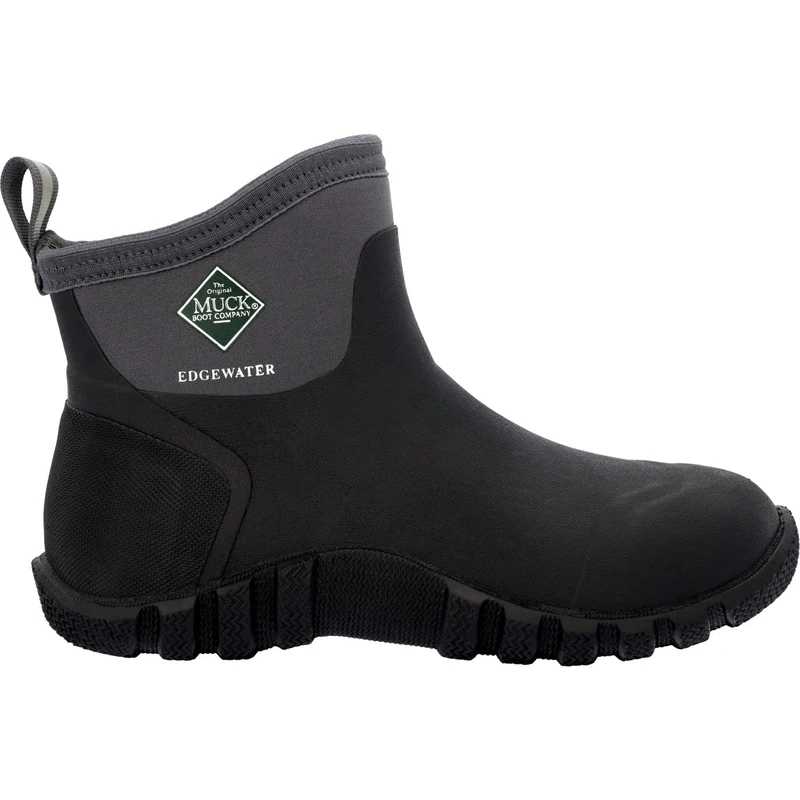 Muck Boots Male Edgewater Classic 6” Ankle Boot, Black, 7