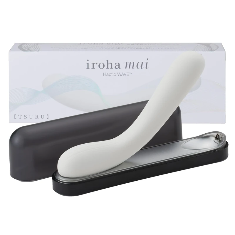 Iroha by Tenga Mai Tsuru Vibrator White 17.4 cm