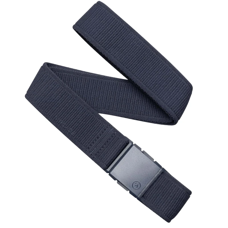 Arcade Belt Atlas A2 Elastic Stretch Belt: Heavy Duty Elastic Webbing, Non-Metal Travel Friendly Buckle - Navy, One Size