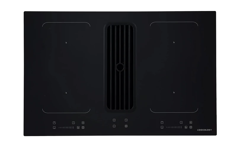 Cookology CIHDDBR800 A+ Energy Rated – 80cm Induction Downdraft Cooktop with Bridging Zone – Black