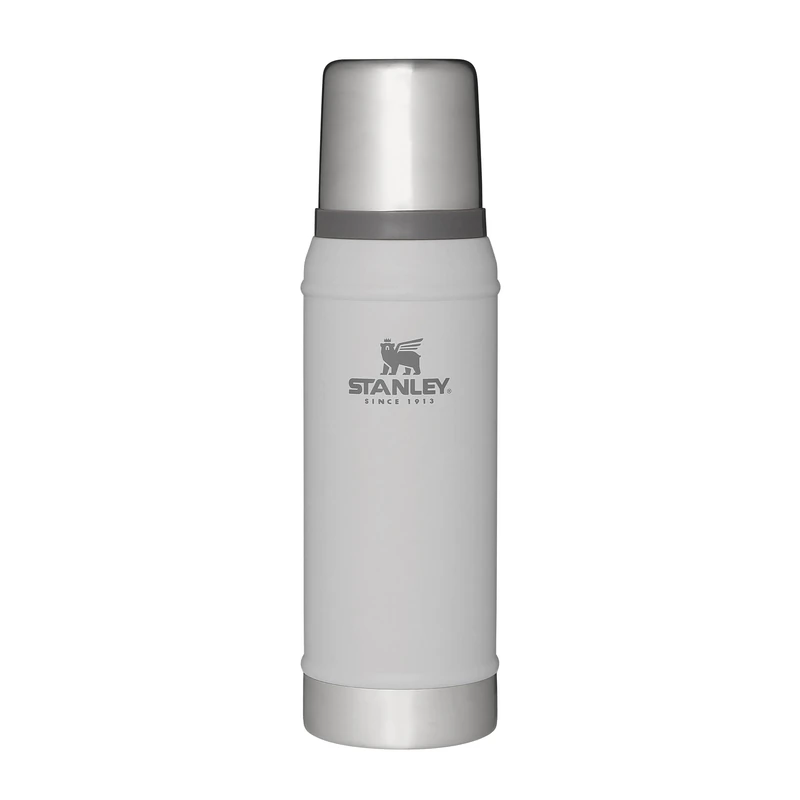 Stanley 1913 Classic Legendary Thermal Flask 0.75L - Keeps Hot Or Cold for 20 Hours - BPA-Free Insulated Bottle - Stainless Steel Coffee Flask - Leakproof - Dishwasher Safe - Ash