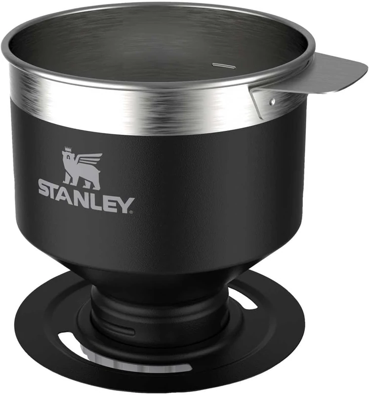 Stanley 1913 Perfect Brew Pour Over - Makes 1-6 Cups - Reusable Filter - No Disposable Paper Filters Needed - Compatible With Stanley 1913 Bottles - BPA-Free - Easy-Clean Stainless Steel - Matte Black