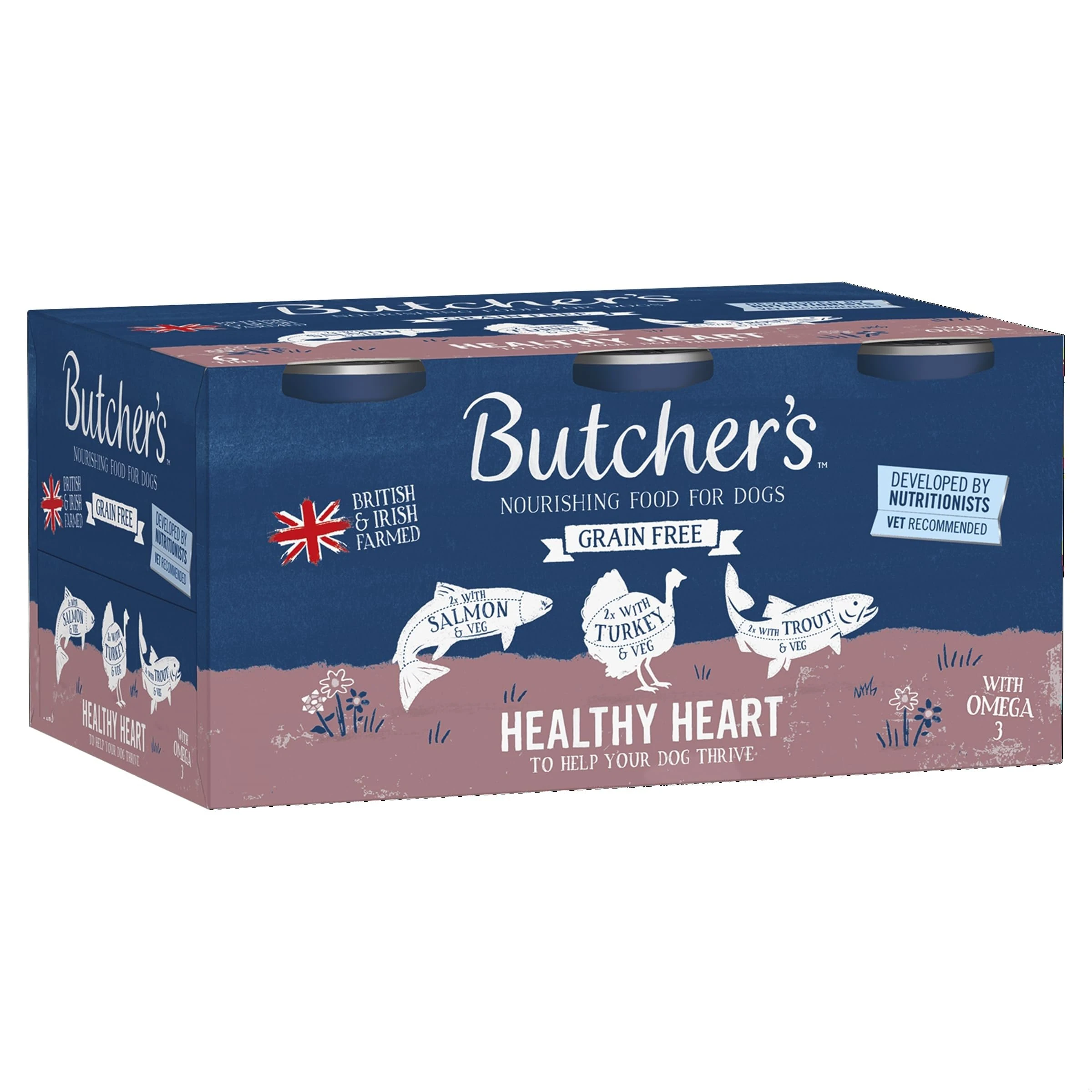 BUTCHER'S Healthy Heart Dog Food Tins, 6 x 390 g
