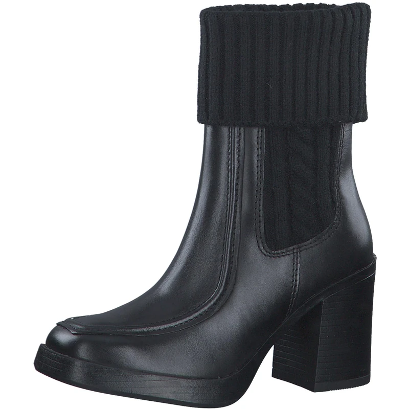 MARCO TOZZI Women's 2-25362-41 Boot Heel, Black, 4