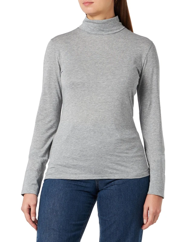 BOSS Women's Jersey Top, Silver40, L
