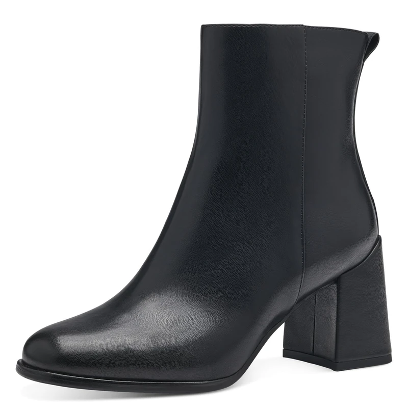 MARCO TOZZI Women's 2-25327-41 Boot Heel, Black, 4