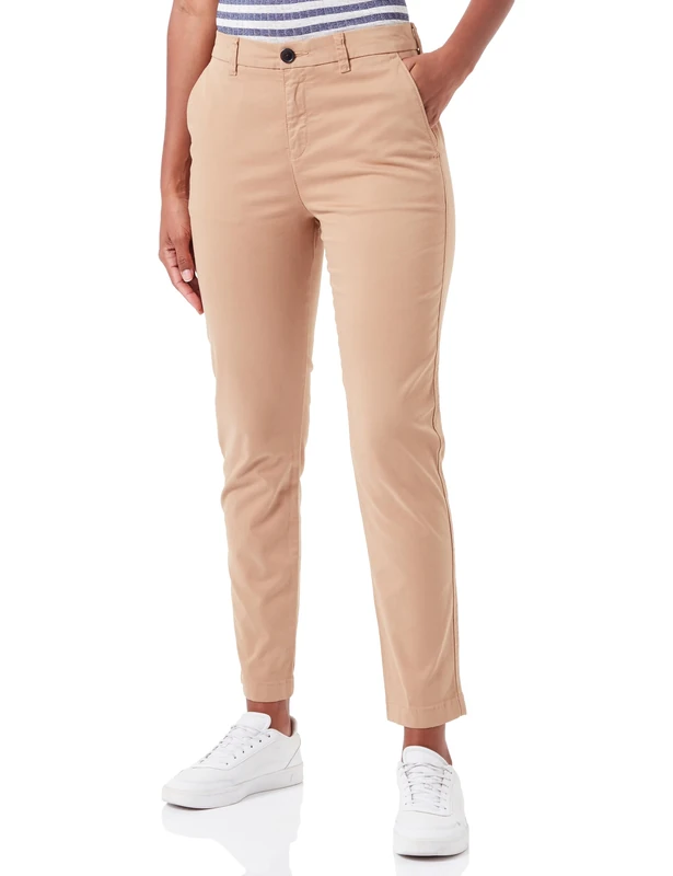 BOSS Women's C_Tachini2-D Trousers, Medium Beige260,