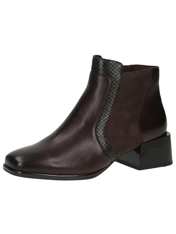 CAPRICE Ankle Boots 9-25339-41 G Width, Dk Brown Comb, 5 UK
