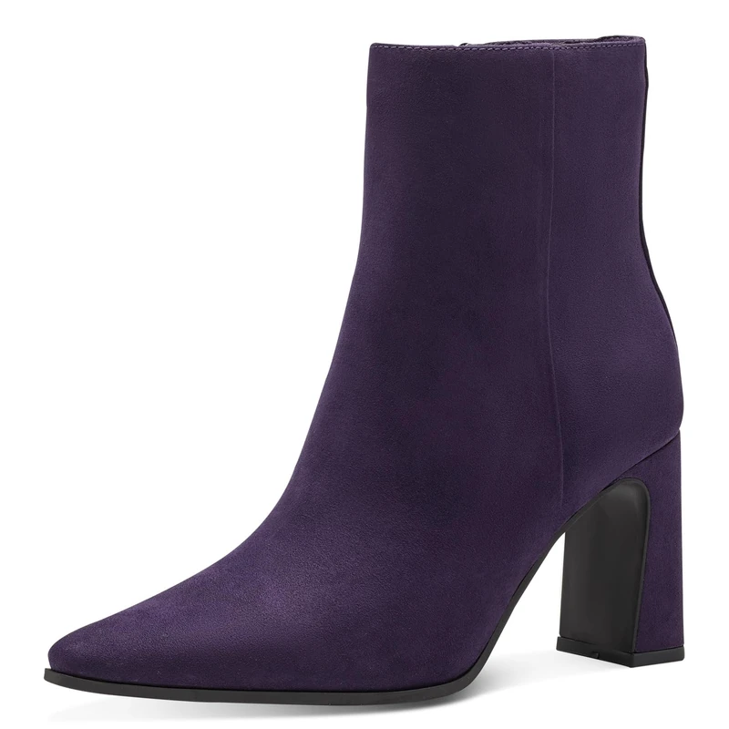 MARCO TOZZI Women's 2-25313-41 Boot Heel, Purple, 4
