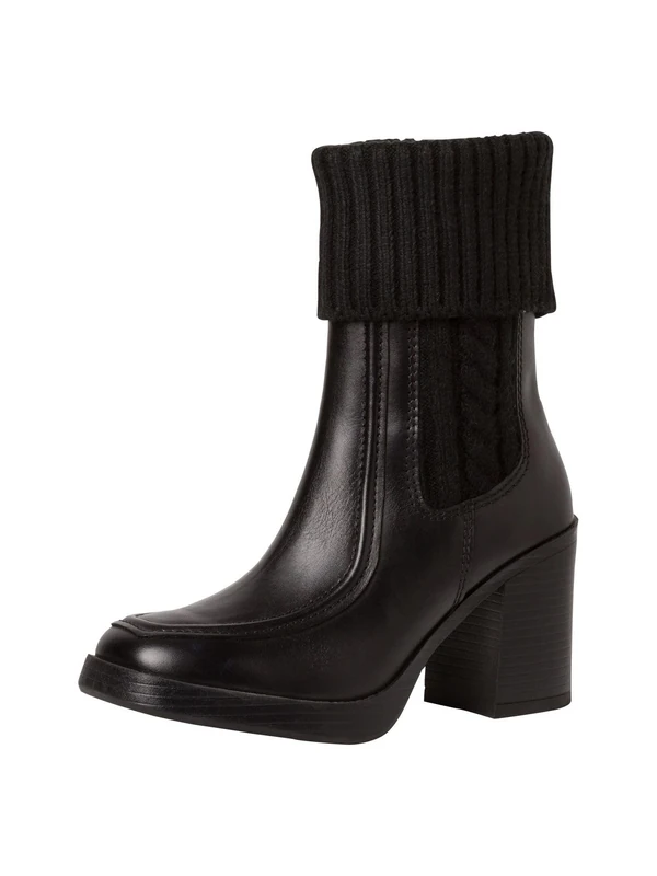 MARCO TOZZI Women's 2-25362-41 Boot Heel, Black, 5.5