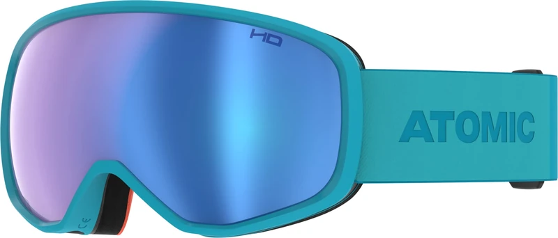 ATOMIC Revent HD Ski Goggles, Teal Blue, Ski Goggles with Contrasting Colours, Mirrored Snowboard Goggles, Goggles with Live Fit Frame and Double Lens