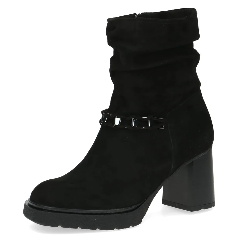 Caprice Ankle Boots 9-25438-41 G Width, Black (Black Suede), 37 EU