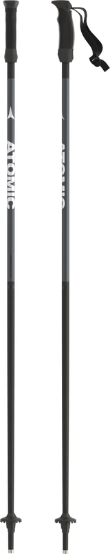 ATOMIC Salomon AMT Jr Ski Poles, 3* Aluminium Ski Pole, Ergonomic Jr Handle on the Pole, Elastic Kids Hand Strap, Poles with 50 mm Piste Basket