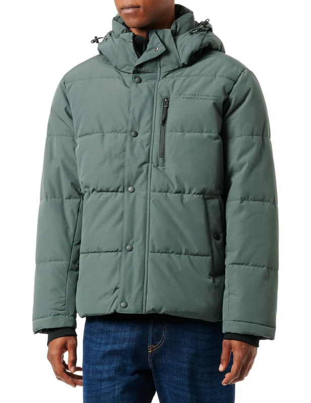 s.Oliver Men's 10.3.11.16.160.2137529 Outdoor Jacket, Green, M