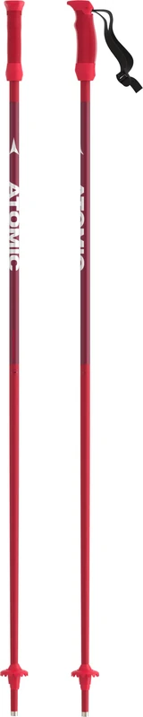 ATOMIC Salomon AMT JR Ski Poles, 3-Star Aluminium Ski Sticks, Ergonomic JR Handle on the Pole, Elastic Kids’ Hand Strap, Poles with 50-mm Piste Basket