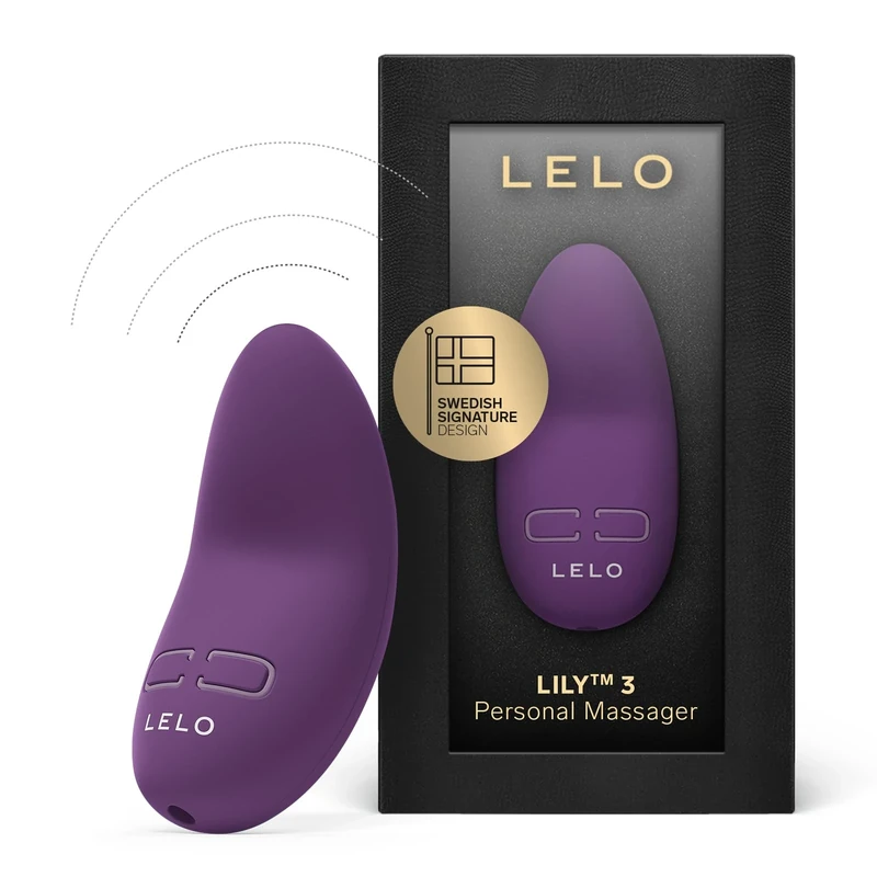 LELO Lily 3 Mini Vibrator for Women Discreet Mini Bullet Vibrator with 10 Pleasure Settings, Waterproof Design (Dark Plum)