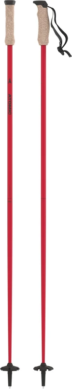ATOMIC AMT Carbon Ski Poles, 4* Carbon Ski Pole, Ergonomic Handle on the Pole, Adjustable Hand Strap, Poles with 60 mm Piste Basket