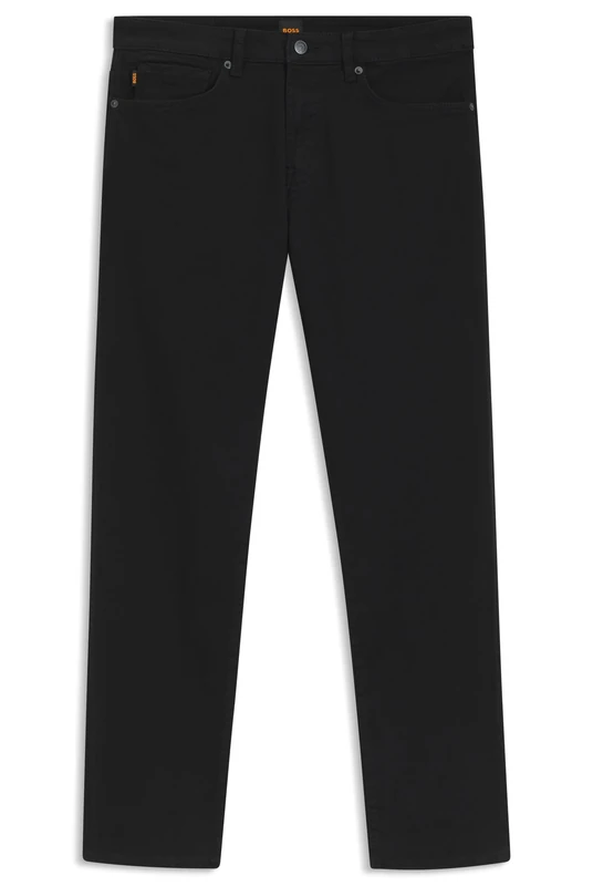 BOSS Mens Re.Maine BC-C Maine Stay-Black Regular-fit Jeans in Comfort-Stretch Denim