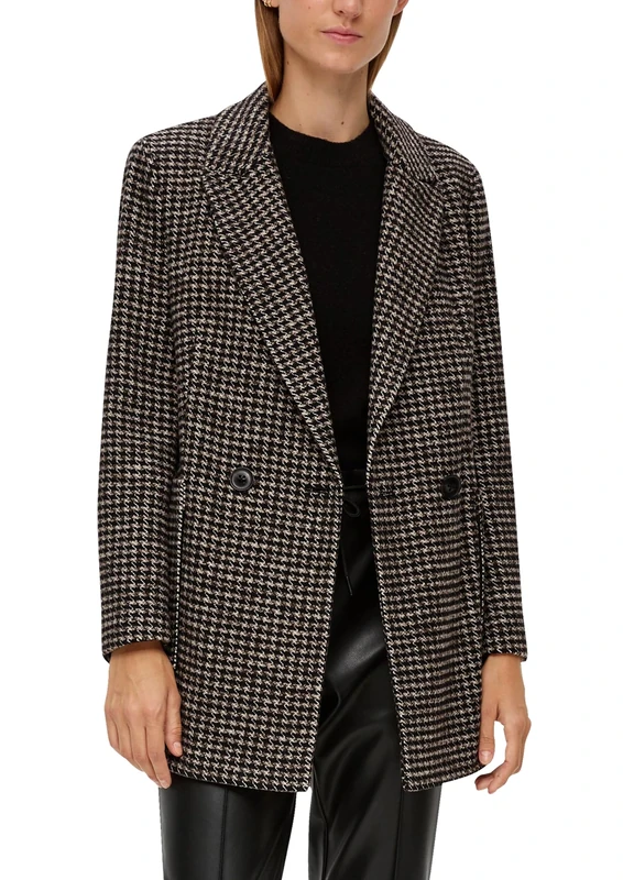 s.Oliver BLACK LABEL Women's 10.2.20.16.160.2133539 Outdoor Short Coat, Brown, 36