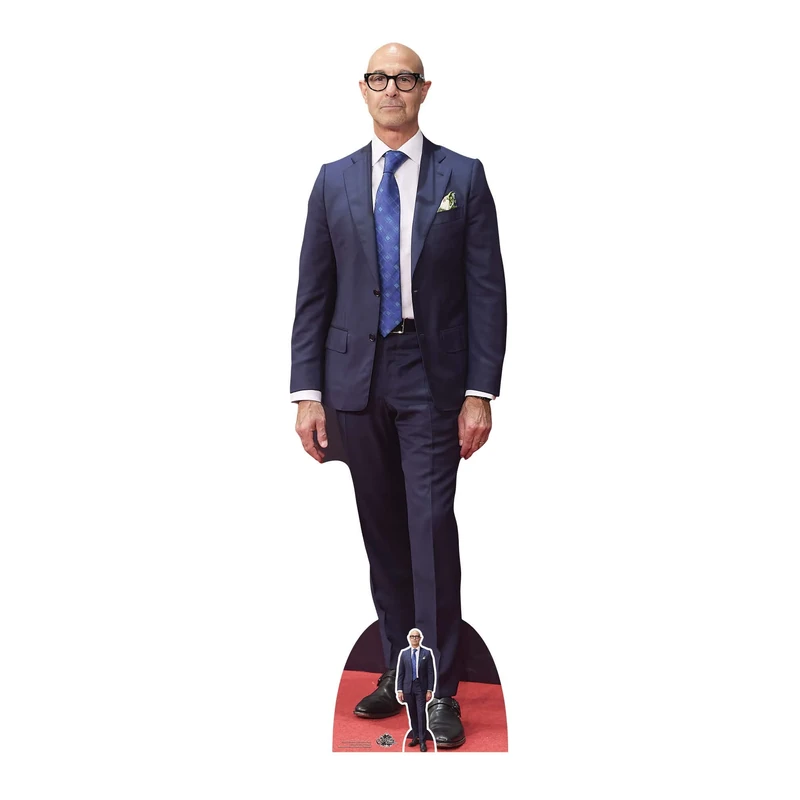 Star Cutouts CS1078 Stanley Tucci Blue Suit Lifesize Cardboard Cutout – Actor Display Standee for Parties, Events & Fan Rooms