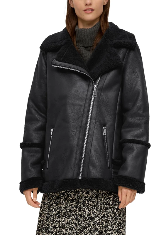 s.Oliver Women's 10.2.11.16.160.2134826 Outdoor Jacket, Black, 10