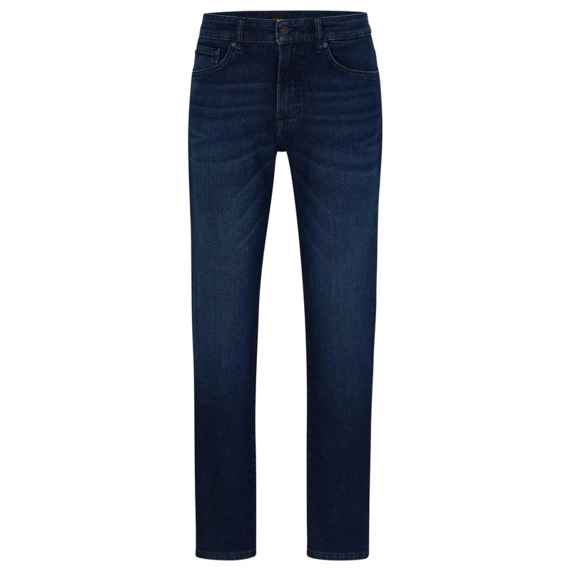BOSS Mens Re.Maine BC-C Maine Pure-Blue Regular-fit Jeans in Comfort-Stretch Denim