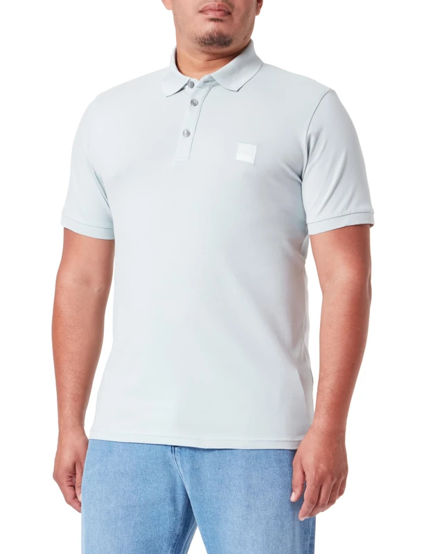 BOSS Men's Passenger Polo Shirt, Light/Pastel Green335, M