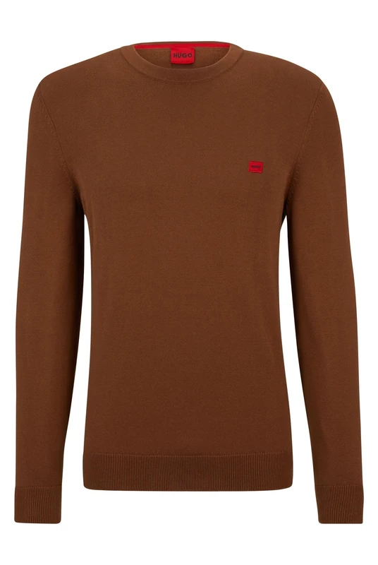 HUGO Mens Cassius C Jumper Sweater Pullover Top Rust/Copper XL