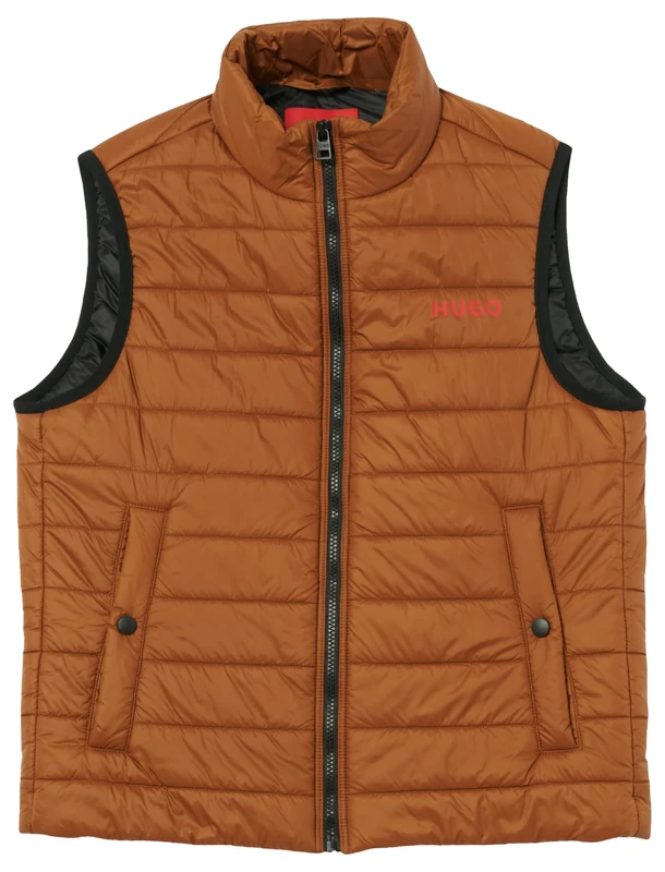 HUGO Men's down vest, Rust/Copper224, XL - Image 1