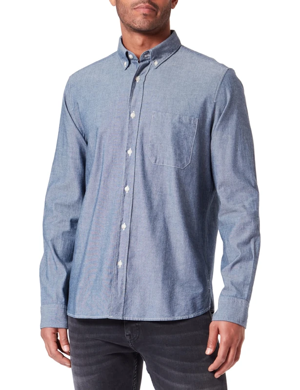HUGO Men's Ermann Shirt, Light/Pastel Blue450, L