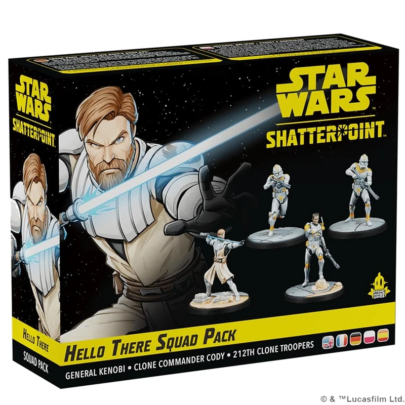 Atomic Mass Games | Star Wars Shatterpoint: Hello There - Obi-Wan Kenobi Squad Pack | Tabletop Miniatures Game | Ages 14+ | 2 Players | 90 Minutes Playing Time