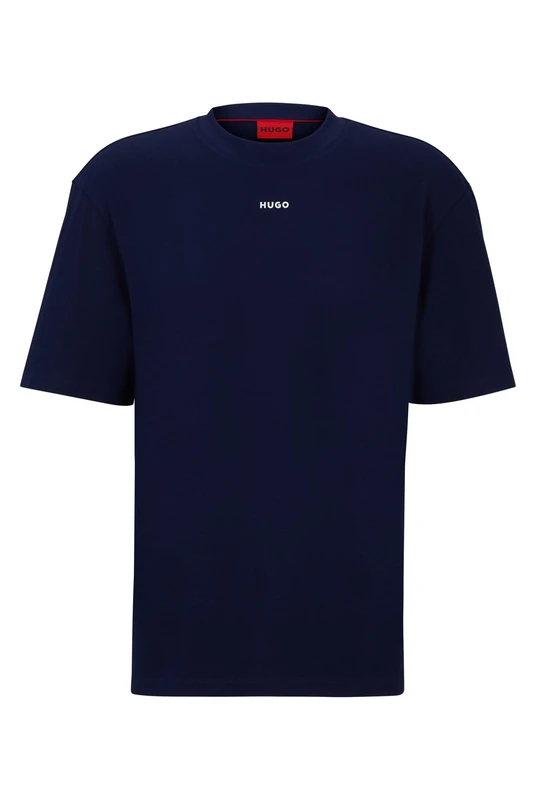 HUGO Mens Dapolino Relaxed-fit T-Shirt in Cotton with Logo Print