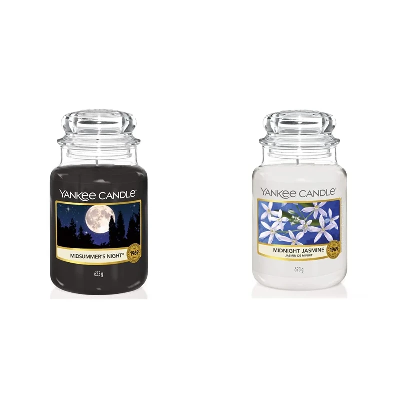 Yankee Candle Scented Candle | Midsummer's Night Large Jar Candle | Long Burning Candles: up to 150 Hours | Perfect Gifts for Women & Scented Candle | Midnight Jasmine Large Jar Candle