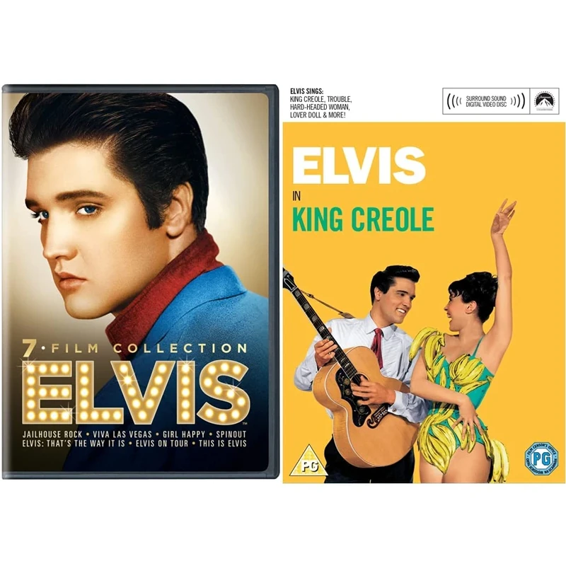 Elvis 7-film Collection [DVD] [1957 - 1981] [2022] & King Creole [DVD] [1958]