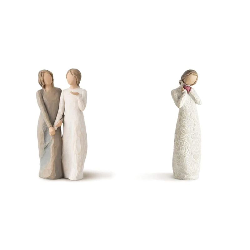 Willow Tree My Sister My Friend Figurine, 8.5" height & Je t'aime Figurine - Image 1