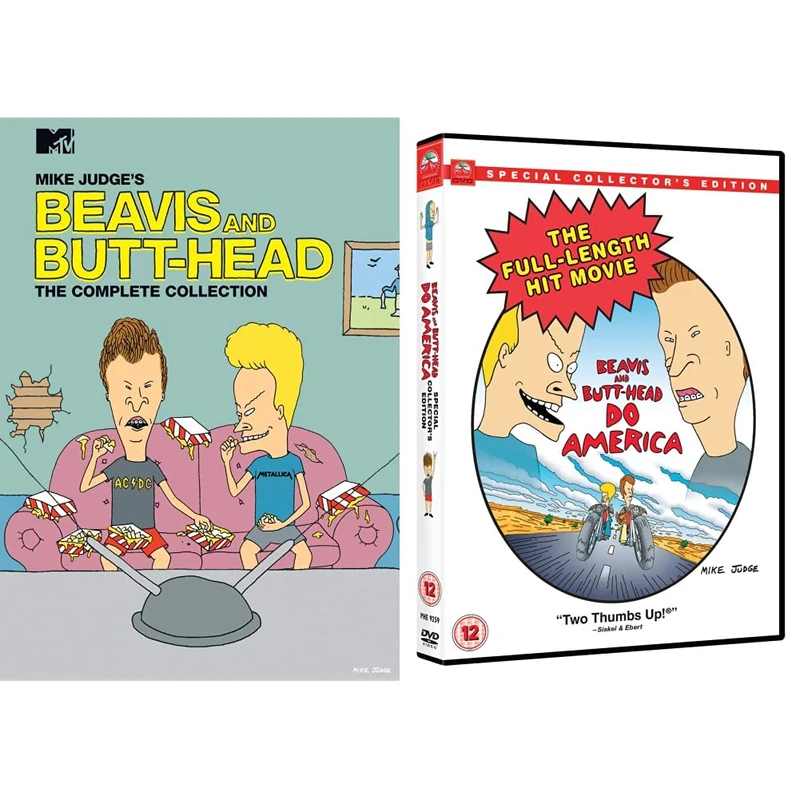 Mike Judge's Beavis and Butt-Head, The Complete Collection [DVD] [2021] & Beavis And Butt-Head Do America [DVD]