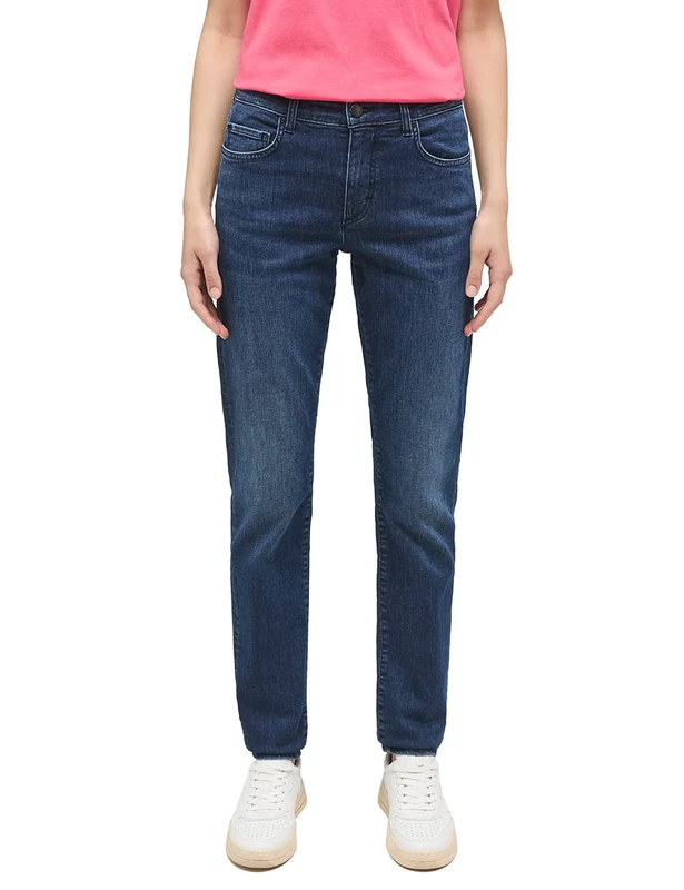 MUSTANG Women's Style Crosby Relaxed Slim Jeans Dark Blue 882 , 33W / 32L