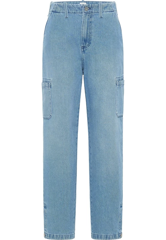 MUSTANG Women's Style Ava Loose Wide Cargo Cargo Medium Blue 581 , 29W / 32L