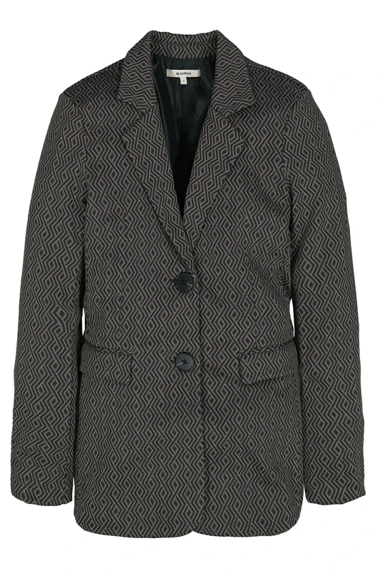 Garcia Women's Colbert + Gilet Blazer, black, L