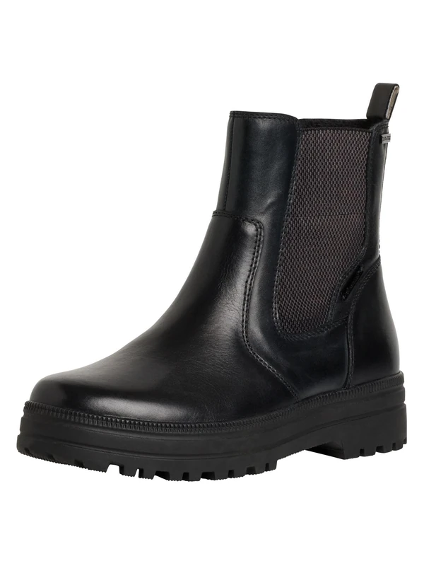 Tamaris Comfort Women’s Chelsea Boots Winter with Zip Comfort Fit , Black Nappa, 3,5 UK