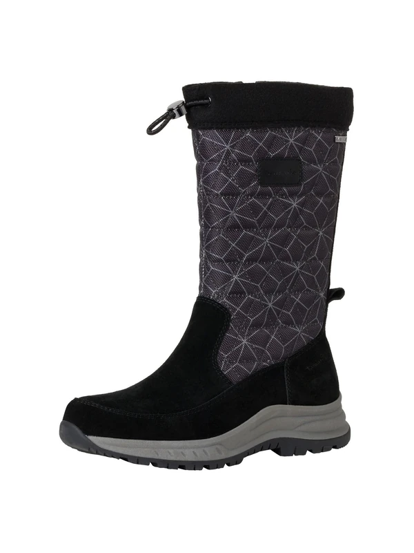 Tamaris Comfort Women’s Winter Boots Flat Warm Lined with Zip Comfort Fit , Black, 6 UK
