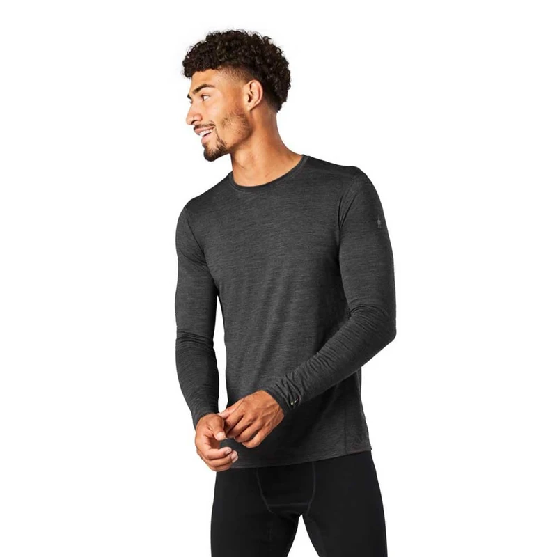 Smartwool Men's Classic All-Season Merino Base Layer Crew, Iron Heather, XX-Large