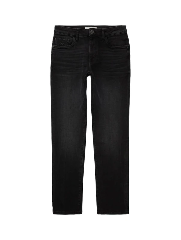 TOM TAILOR Men's Josh Regular Slim Jeans, 10250 - Used Dark Stone Black Denim, 38 W/32 L