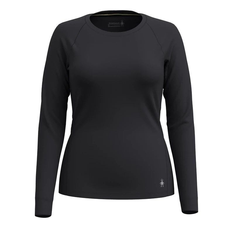 Smartwool Classic All-Season Merino Wool Base Layer, Women's Thermal Long Sleeve Top & Sweater, Lightweight & Breathable Natural Merino Ladies' Clothing & Fashion - Black, M
