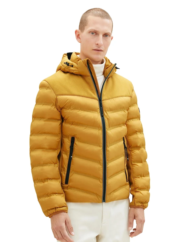 TOM TAILOR Men's 1037341 Jacket, 10533-Golden Fall, XXL